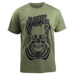 Bloody Hammers "Lovely sort of death" camiseta verde oliva