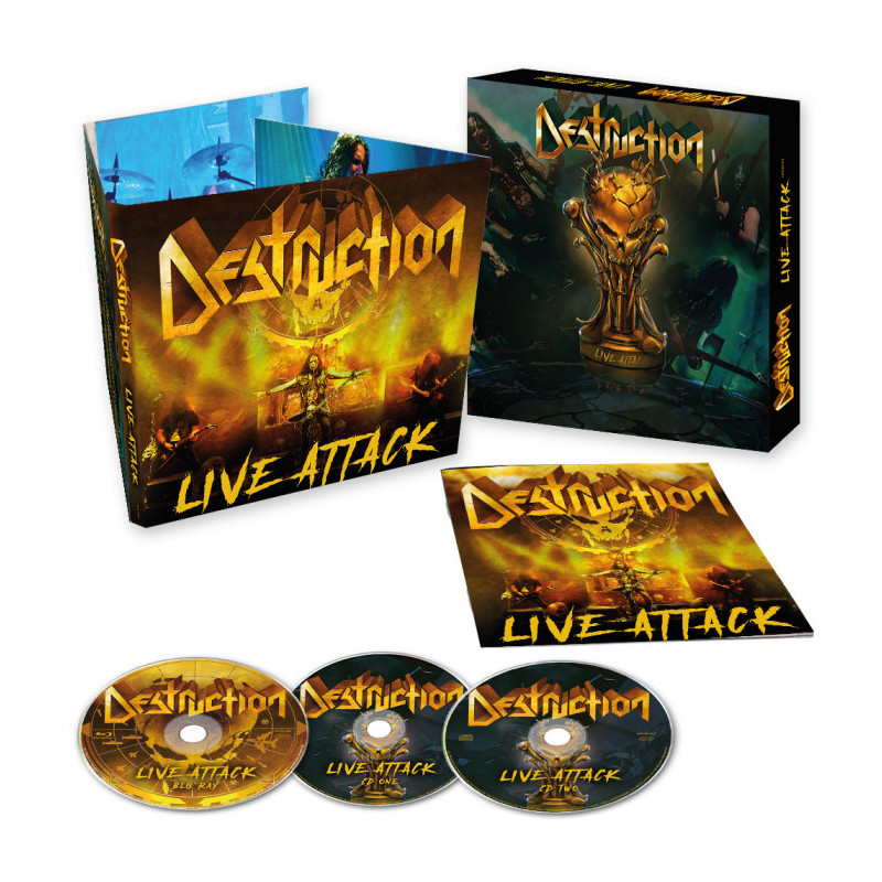 Destruction "Live attack" 2 CD + BluRay Digipack