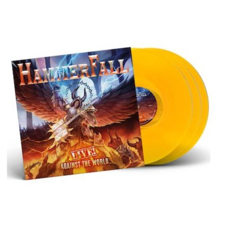 HammerFall "Live! against the world" 3 LP vinilo naranja