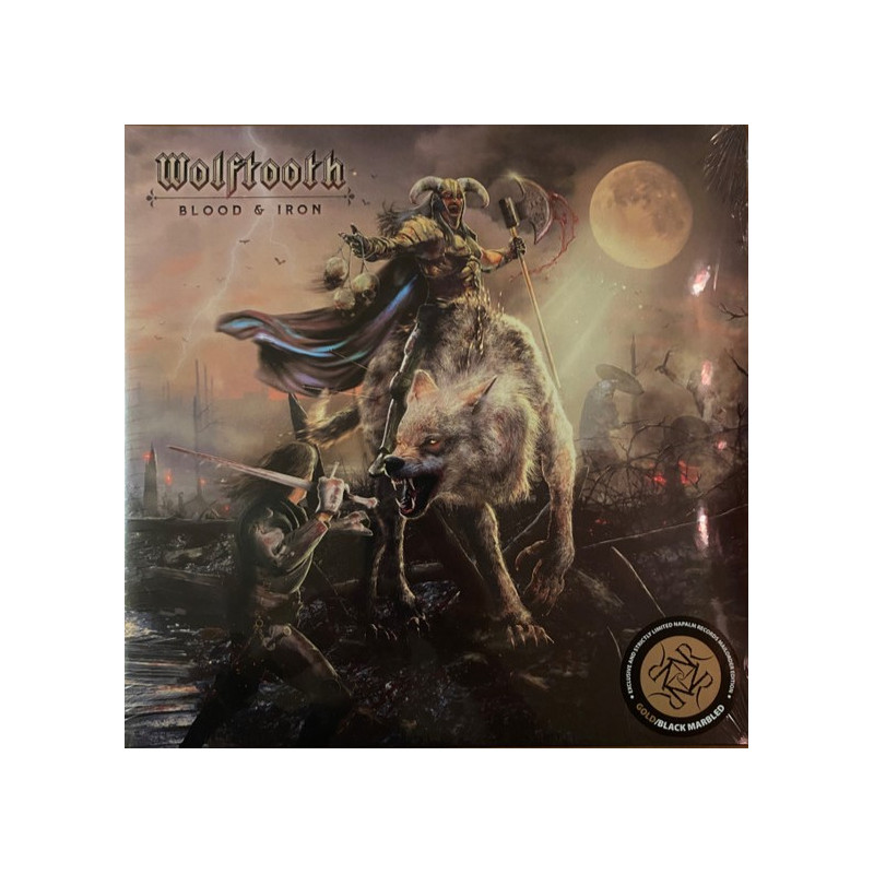 Wolftooth "Blood & iron" LP vinilo gold/black marbled