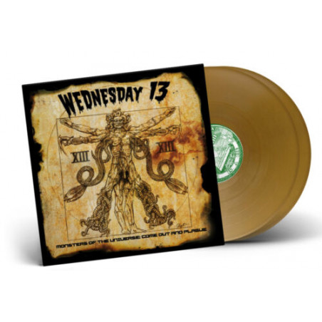 Wednesday 13 "Monsters of the universe: come out and plague" 2 LP gold vinyl