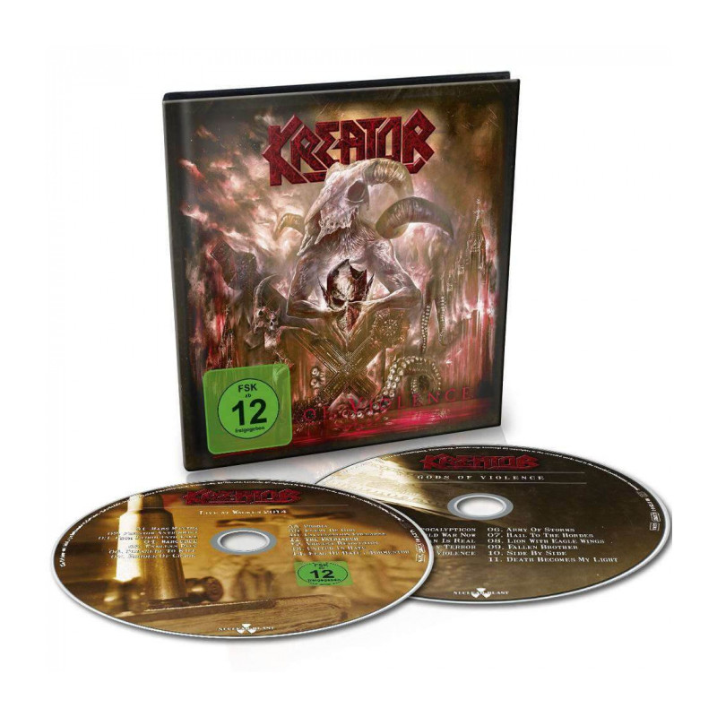 Kreator "Gods of violence" Digibook CD + DVD