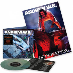 Andrew W.K. "God is partying" LP clear dark green marbled vinyl