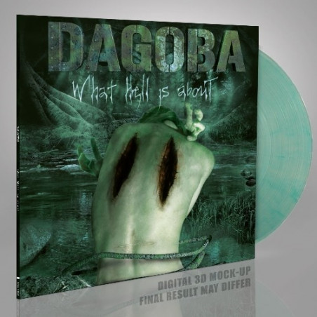 Dagoba "What hell is about" LP transparent green/clear marbled vinyl
