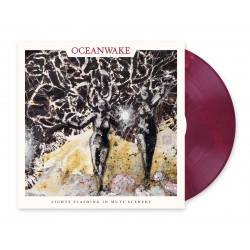 Oceanwake "Lights flashing in mute scenery" LP red wine vinyl