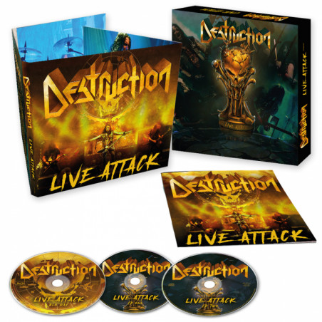 Destruction "Live attack" 2 CD + Bluray Digipack