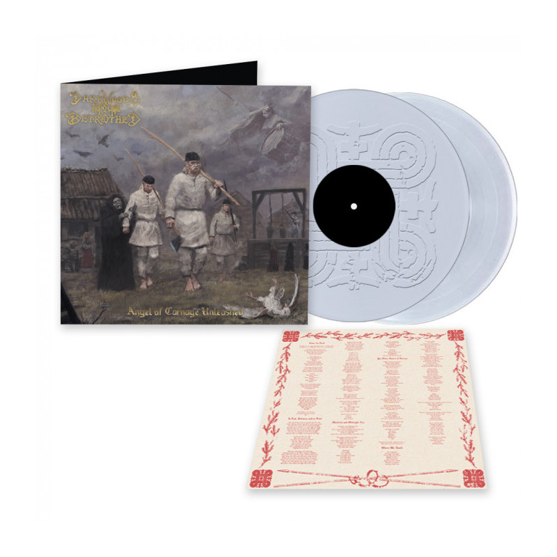 Darkwoods My Betrothed "Angel of carnage unleashed" 2 LP crystal clear vinyl