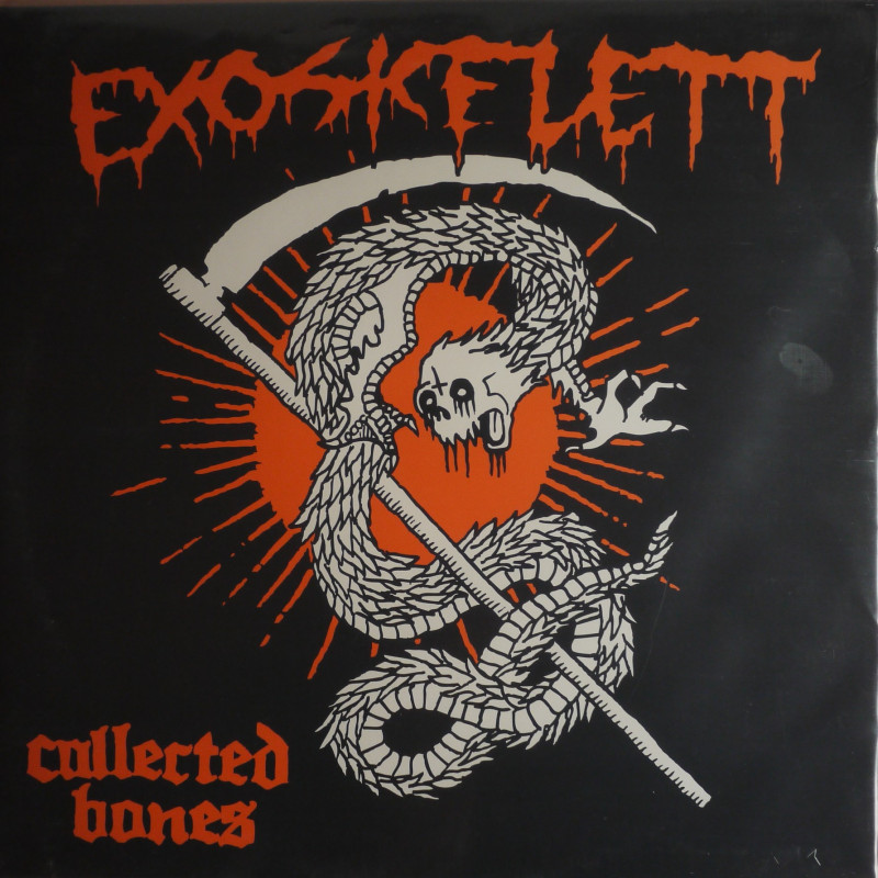 copy of Exoskelett "Collected bones" LP bone white vinyl