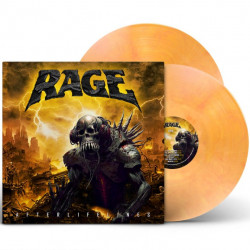 Rage "Afterlifelines"" yellow/red marbled 2 LP vinyl