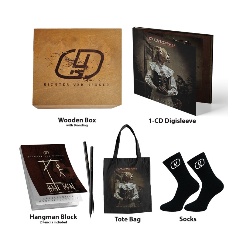 Oomph! "Richter und henker" caja de madera