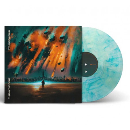 Throw The Fight "Strangeworld" clear/blue marbled LP vinyl