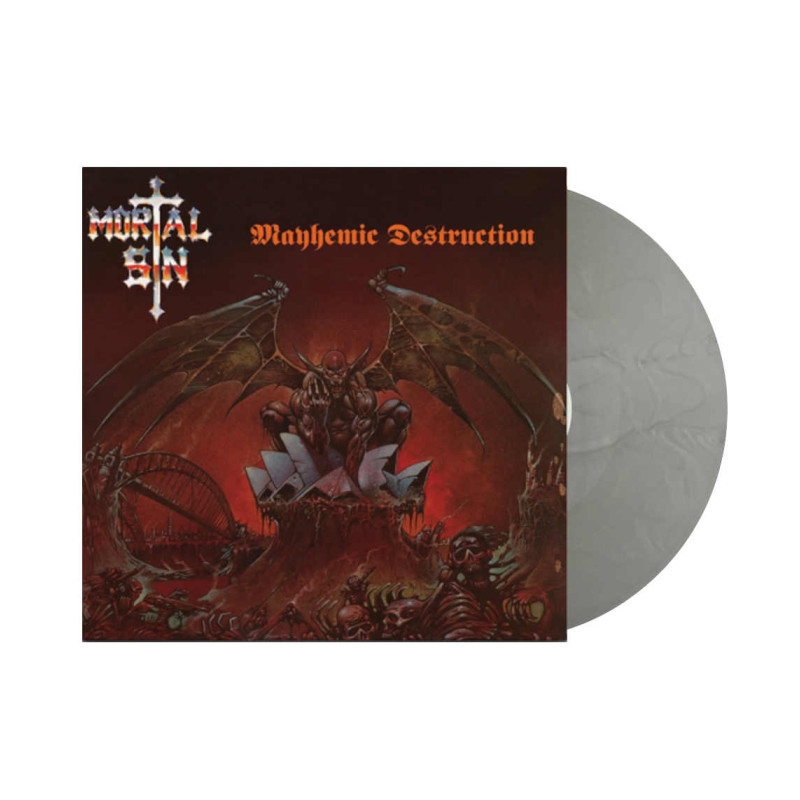 Mortal Sin "Mayhemic destruction" LP silver vinyl