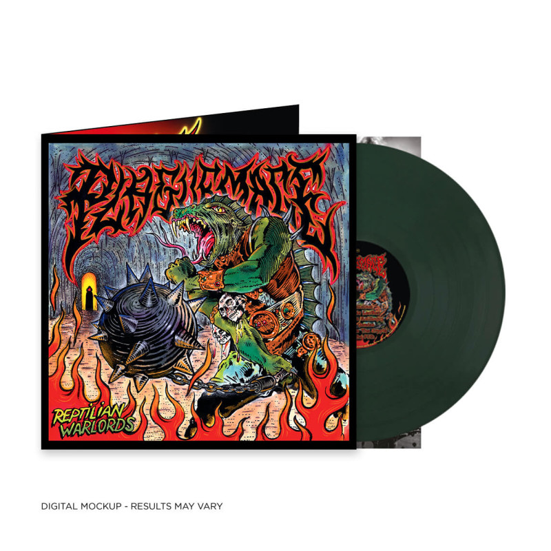 Plaguemace "Reptilian warlords" green LP vinyl