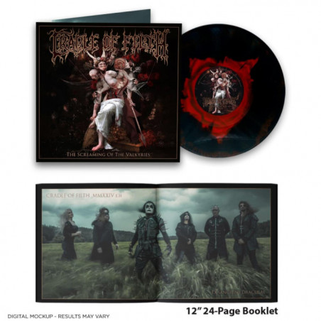 Cradle Of Filth "The screaming of the valkyries" LP vinilo negro spot rojo