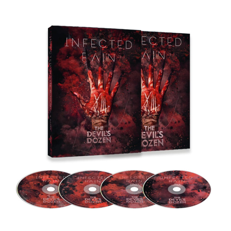 Infected Rain "The devil's dozen" A5 Digipak 2CD + DVD + Bluray