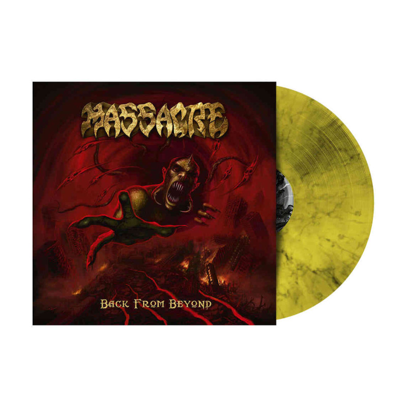 Massacre "Back from beyond" LP vinilo amarillo marbled