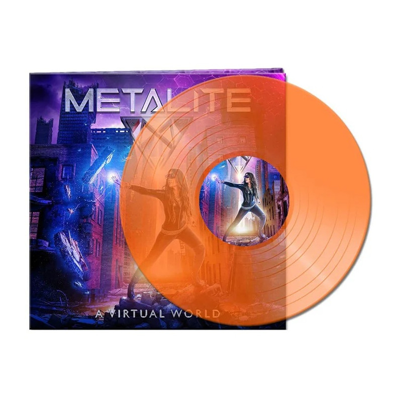 Metalite "A virtual world" LP vinilo naranja