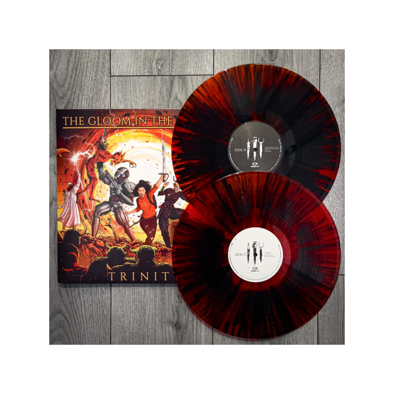 The Gloom In The Corner "Trinity" 2 LP transparent red with black splatter vinyl