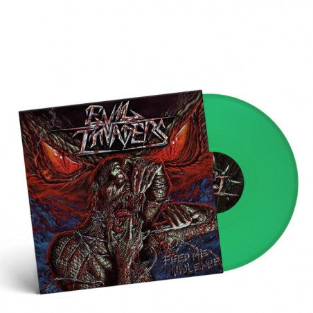 Evil Invaders "Feed me violence" LP vinilo verde transparente
