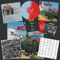 Acid "Engine beast" bicolored red/blue LP vinyl + 7"