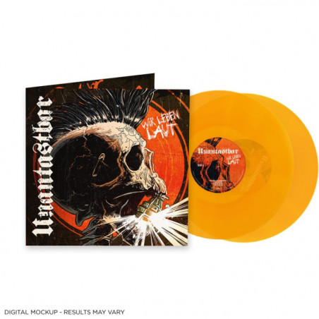 Unantastbar "Wir leben laut" 2 LP vinilo naranja transparente