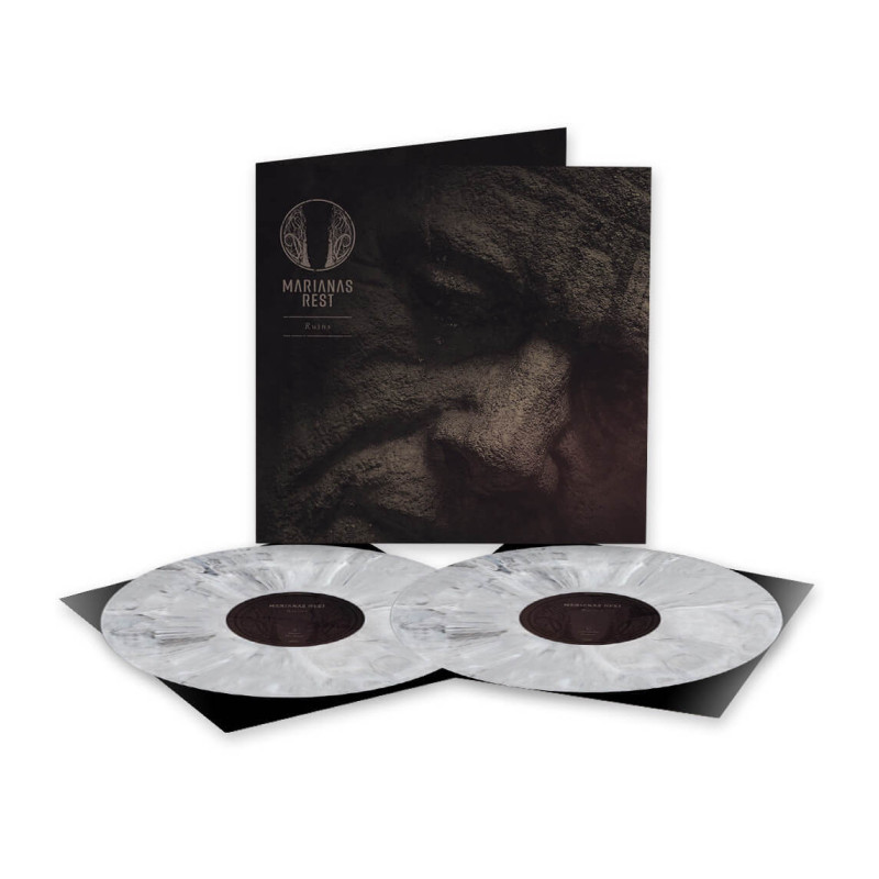 Marianas Rest "Ruins" 2 LP white/black marbled vinyl