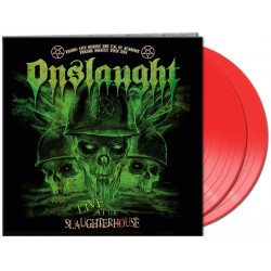 Onslaught "Live at the slaughterhouse" 2 LP vinilo rojo