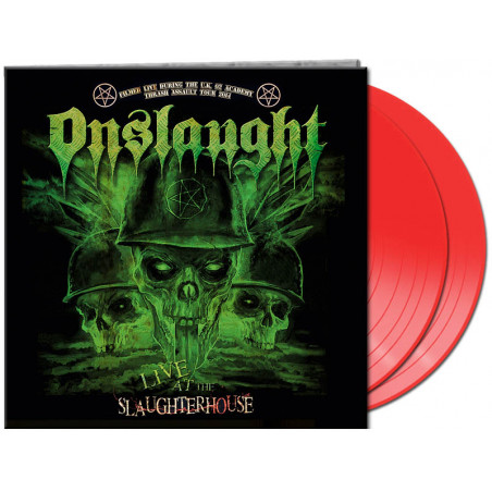 Onslaught "Live at the slaughterhouse" 2 LP red vinyl
