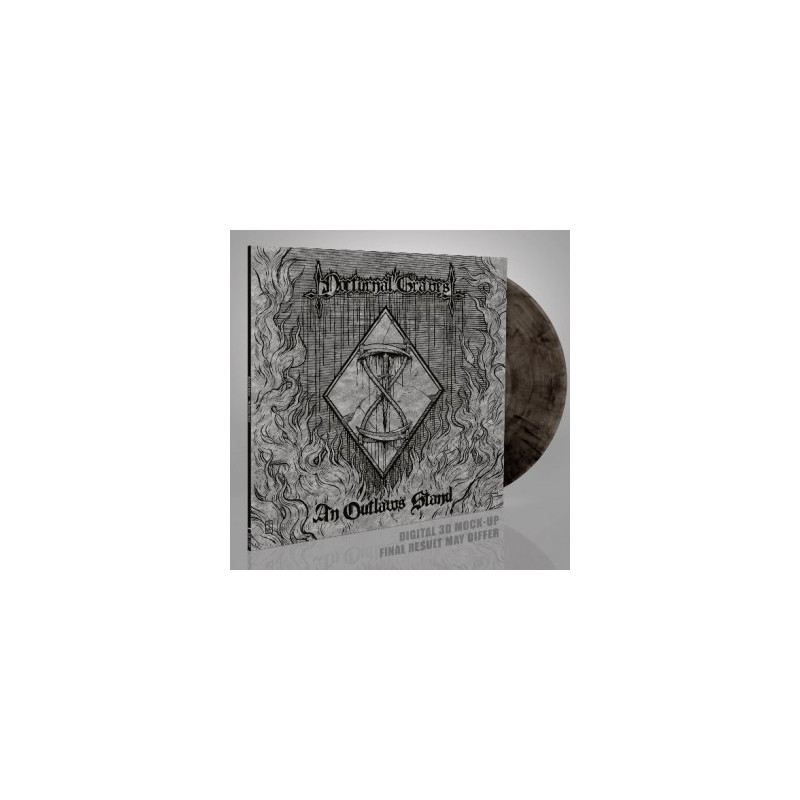 Nocturnal Graves "An outlaw's stand" LP crystal clear/black marbled vinyl