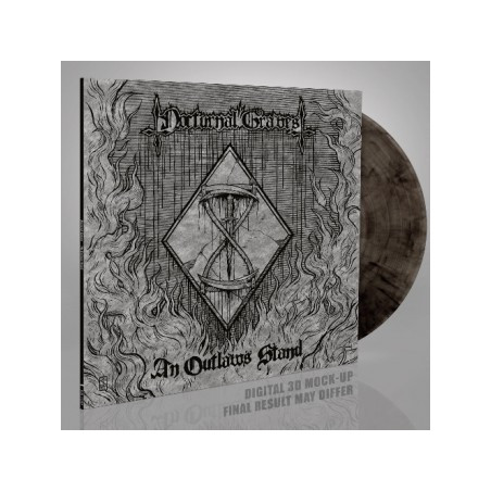Nocturnal Graves "An outlaw's stand" LP crystal clear/black marbled vinyl