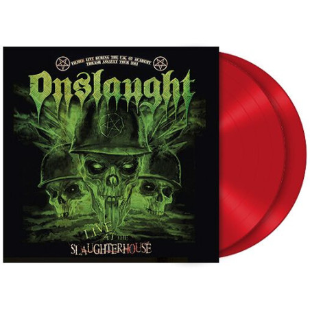 Onslaught "Live at the slaughterhouse" 2 LP red vinyl