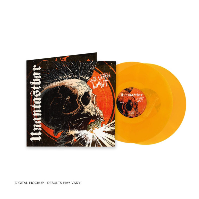 Unantastbar "Wir leben laut" 2 LP transparent orange vinyl