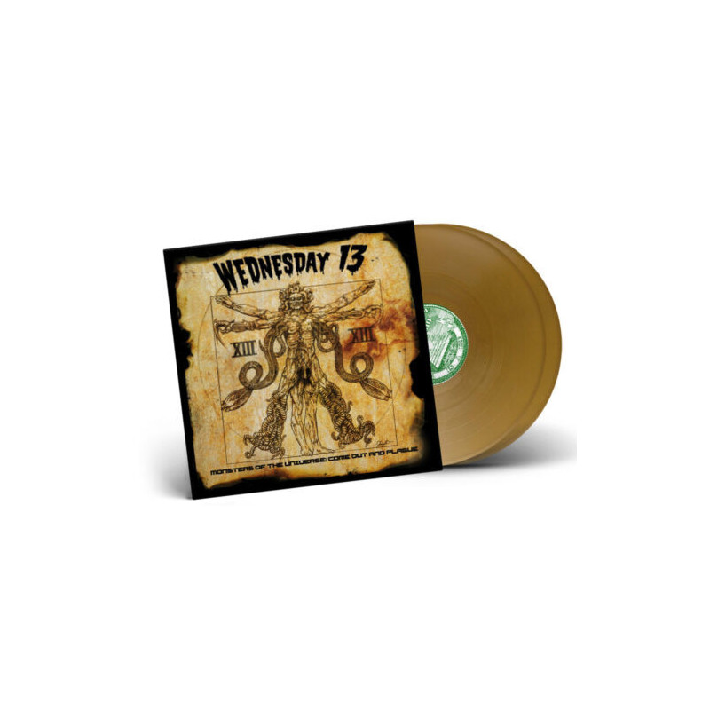 Wednesday 13 "Monsters of the universe: Come out and plague" 2 LP vinilo oro