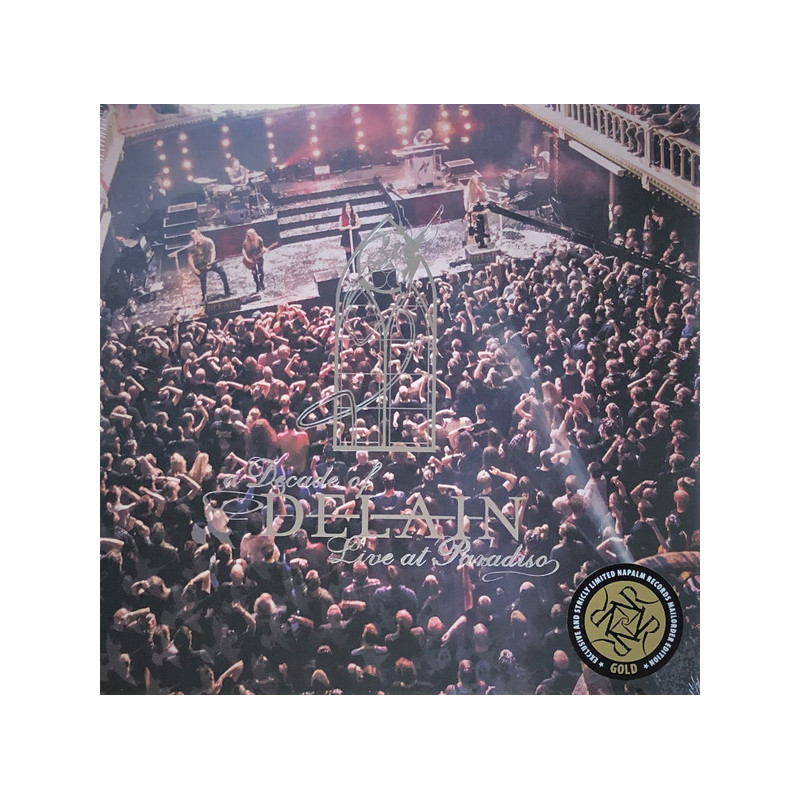 Delain "A decade of Delain. Live at paradiso" 3 LP vinilo dorado