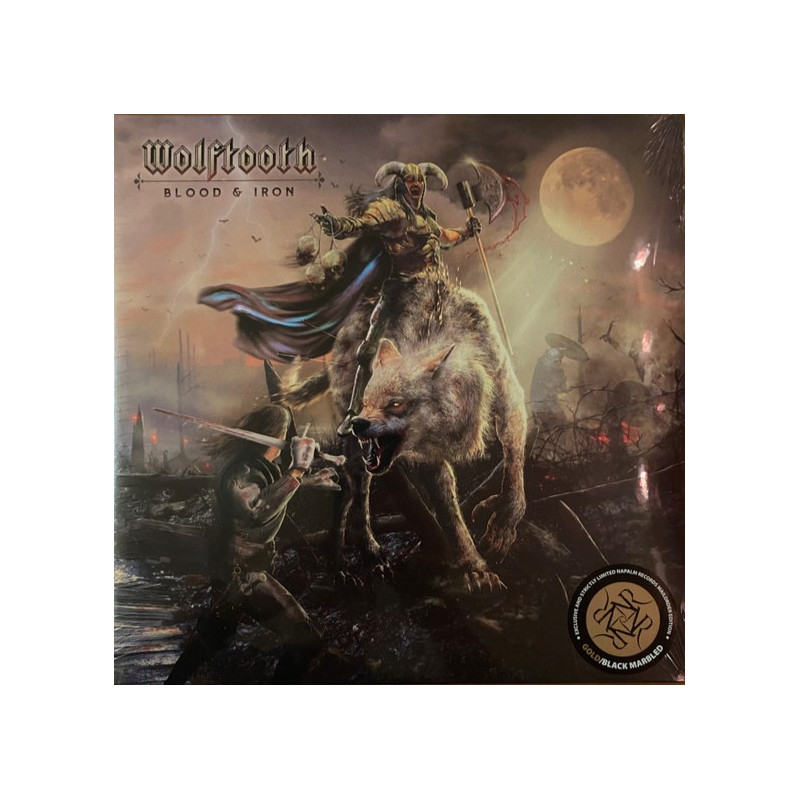 Wolftooth "Blood & iron" LP gold/black marbled vinyl