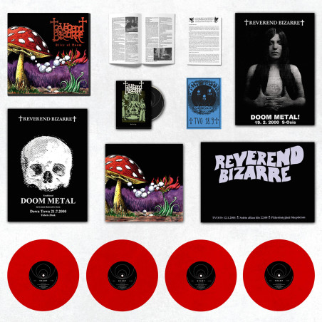 Reverend Bizarre "Slice of doom " Boxset 4 LP red vinyl + DVD