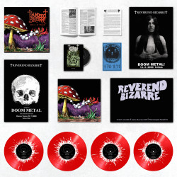 Reverend Bizarre "Slice of doom " Boxset 4 LP vinilo amanita muscaria salpicado + DVD