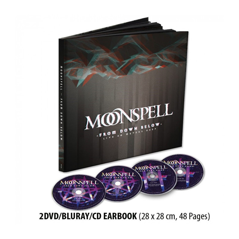 Moonspell "From down below. Live 80 meters deep" Earbook CD + 2 DVD + BluRay