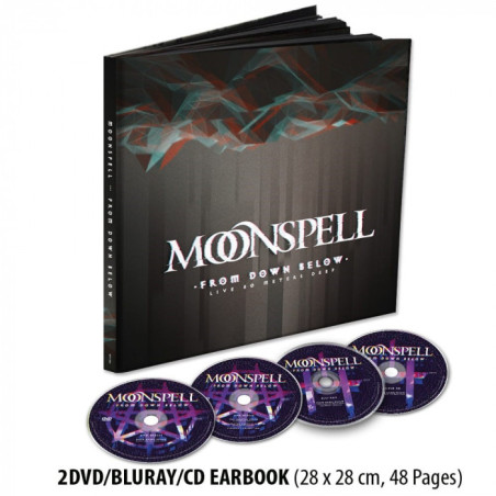 Moonspell "From down below. Live 80 meters deep" Earbook CD + 2 DVD + BluRay
