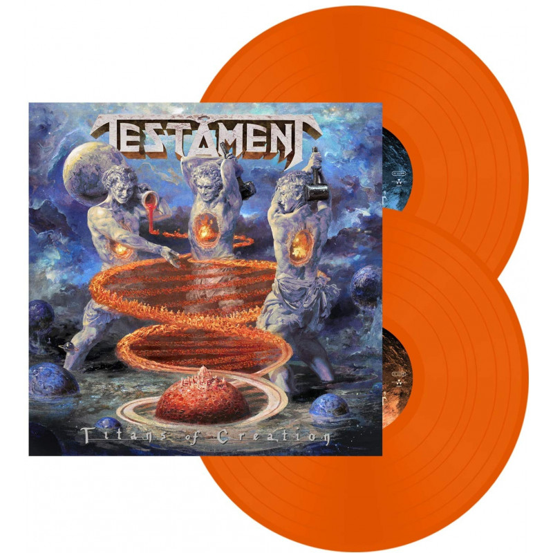 Testament "Titans of creation" 2 LP vinilo naranja
