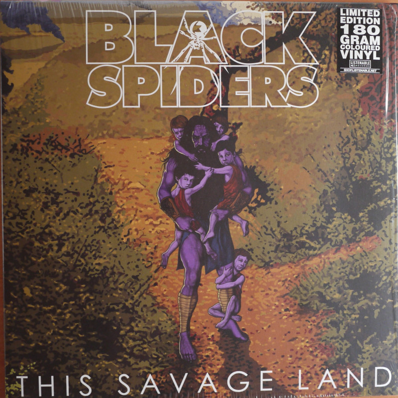 Black Spiders "This savage land" LP vinilo verde speckle