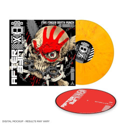 Five Finger Death Punch "Afterlife" 2 LP vinilo amarillo marmolado + slipmat