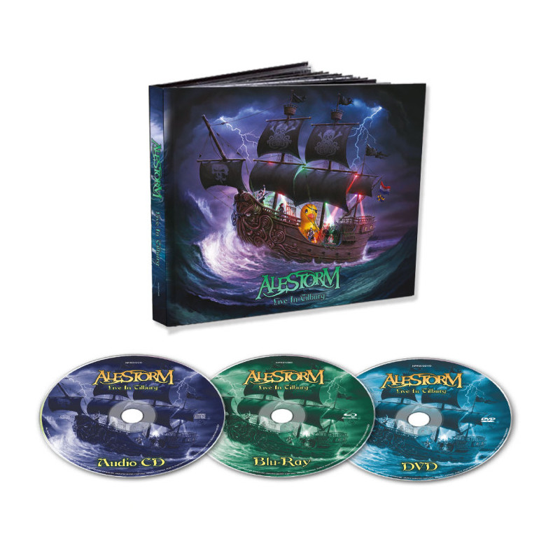 Alestorm "Live in Tillburg" Mediabook CD + DVD + BluRay