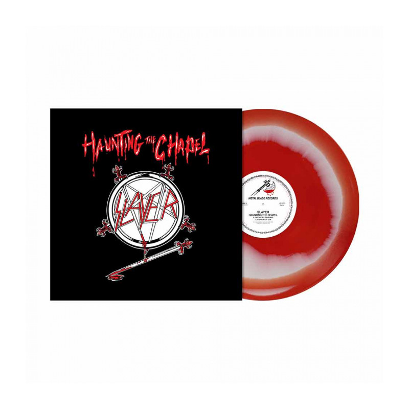Slayer "Haunting the chapel" EP vinilo melt rojo/blanco